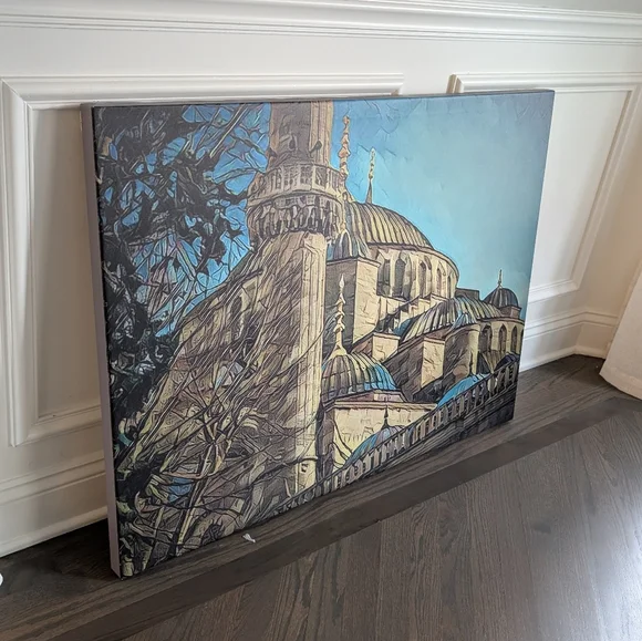 30 x 40 Canvas Print Custom: Blue Mosque, Istanbul, Turkiye